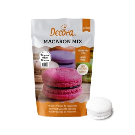 Macarons mix alb 250g, Decora