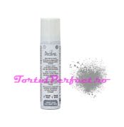 spray metalizat argintiu, colorant alimentar 75 ml decora