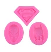 set de 3 mulaje din silicon “superman / batman si spiderman”