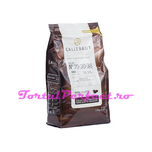 callebaut – ciocolata neagra – 70.5% cacao, 2,5 lg