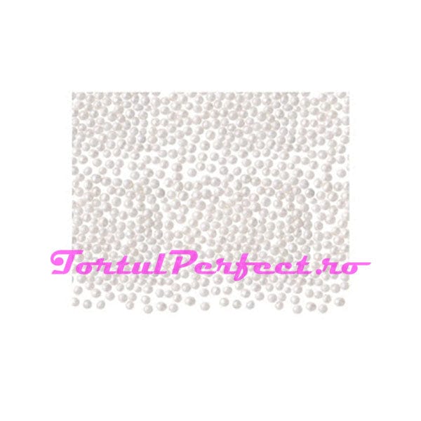 perle de zahar alb 1 – 2 mm, 100 g
