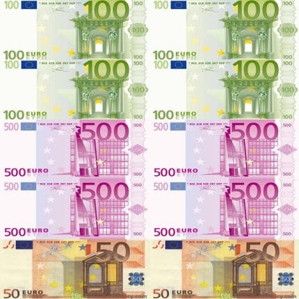 Imagine comestibila “Bani EURO”