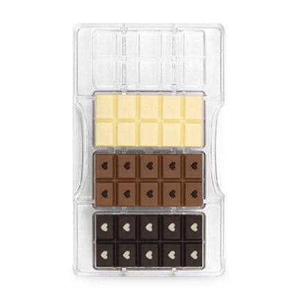 Forma policarbonat – matrita ciocolata cu inimi