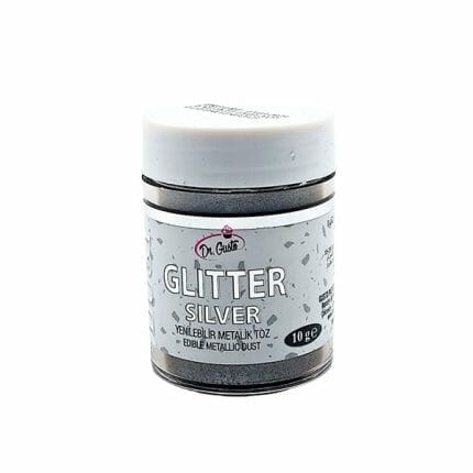 glitter argintiu dr gusto 10g