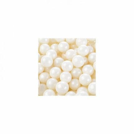 perle de zahar alb perlat 9mm