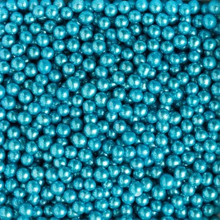 Perle din zahar albastru metalizat 5mm 2081160