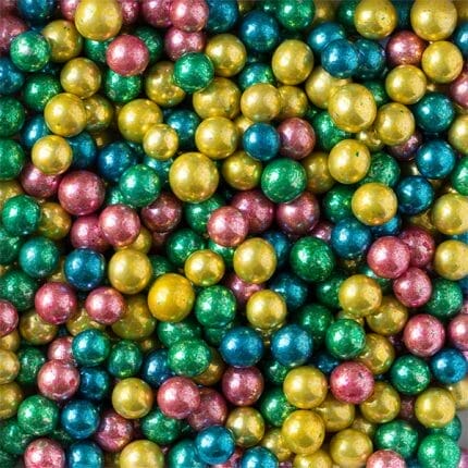 Perle din zahar color mix metalizat 7mm 2081158