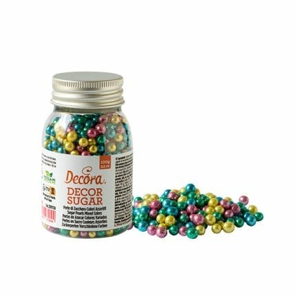 perle de zahar colorate metalizat 5mm