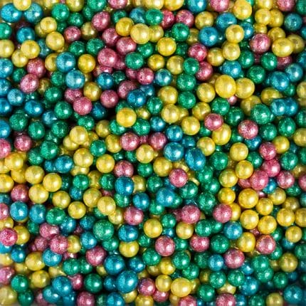 perle de zahar colormix metalizate 5mm Decora