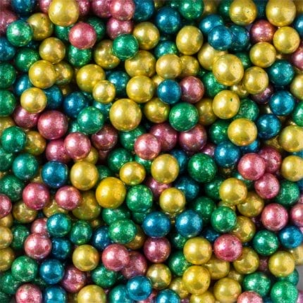 perle de zahar colormix metalizate 7mm Decora
