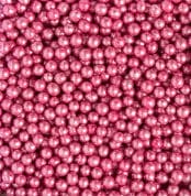 perle de zahar roz metalizat 5mm decora