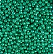 perle de zahar verde metalizat 5mm decora
