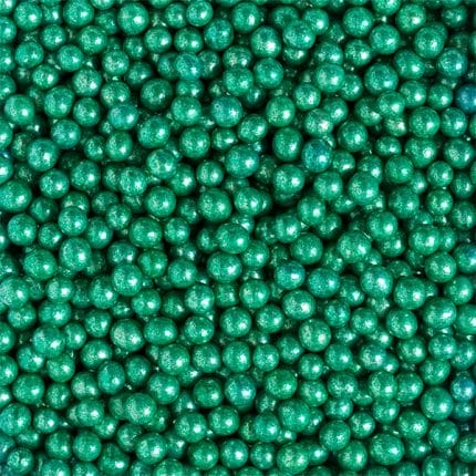 perle de zahar verde metalizat 5mm Decora