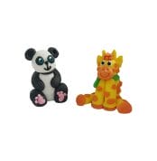 figurina din zahar panda si girafa