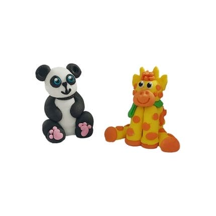 figurina din zahar panda si girafa