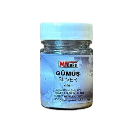 Colorant pudra argintiu metalizat Mybake 10g