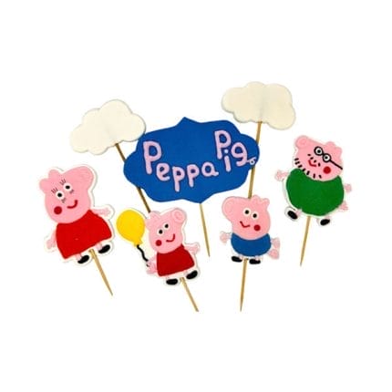 Decoratiuni din zahar topper Peppa pig