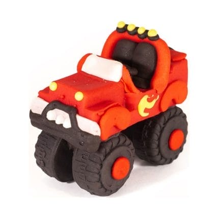 Decoratiune din zahar Monster truck rosu