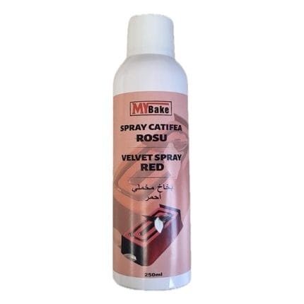 colorant alimentar spray rosu catifelat mybake