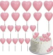 cake topper inimi roz