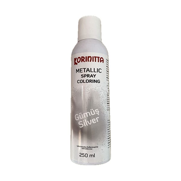 colorant spray metalizat argintiu koronitta 250 ml